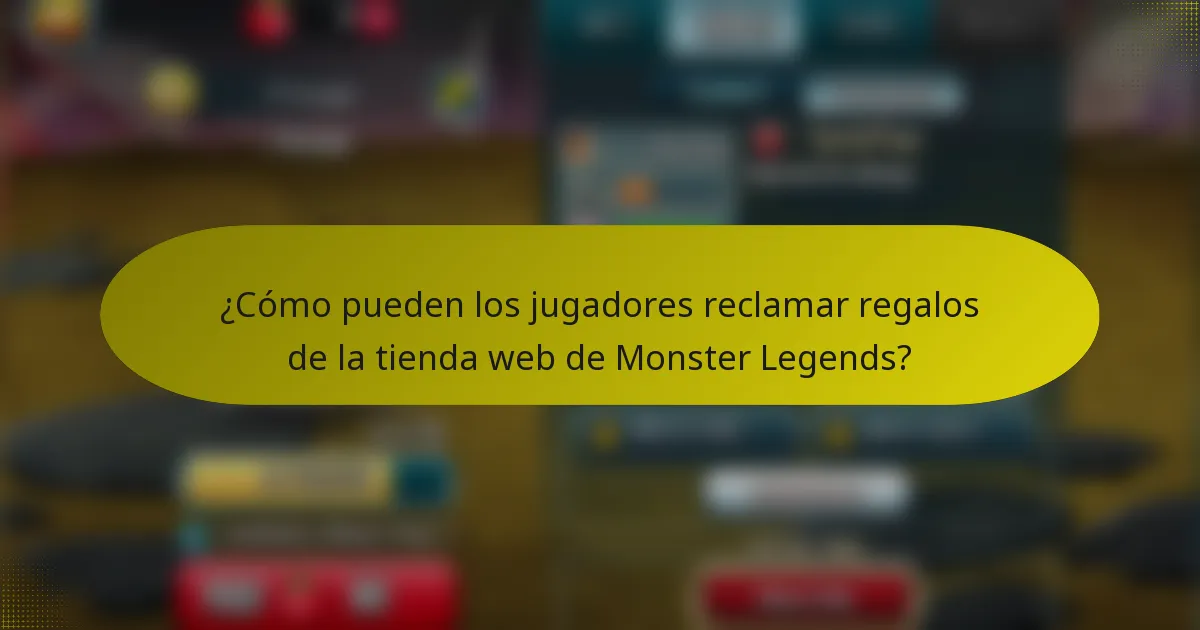 ¿Cómo pueden los jugadores reclamar regalos de la tienda web de Monster Legends?